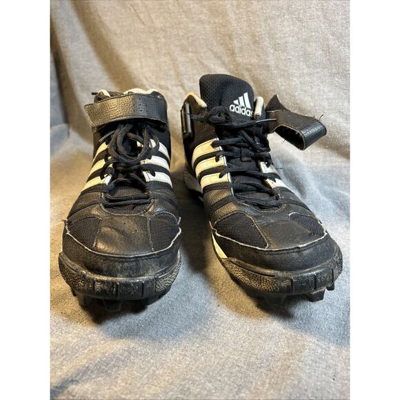 Adidas Corner Blitz 8 MD Mid Football Cleats MENS 12 Molded Sole Black 902207 - Picture 8 of 10